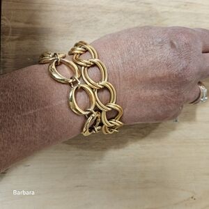 Vintage 90s Gold-tone Chain Bracelets (2)